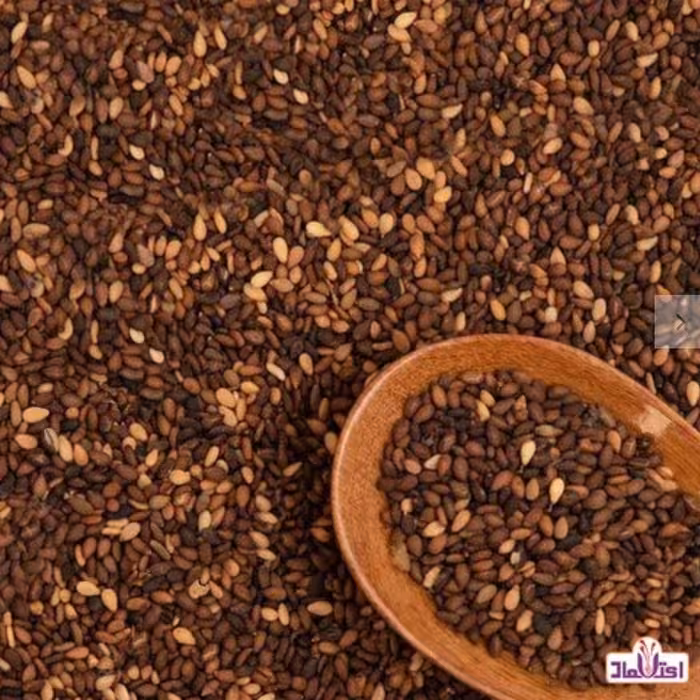 کنجد قهوه ای یک کیلویی اعتماد (بوداده شسته شده)