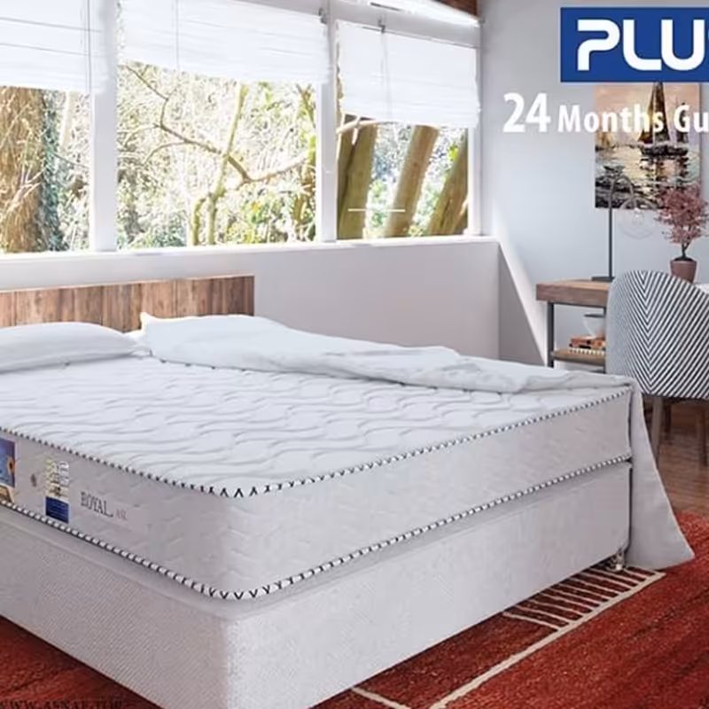 تشک رویال اصل 2 سال ضمانت فنری دو نفره سایز 160 در 200