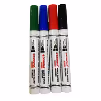 ماژیک وایت برد سر گرد برند کرونا 4 رنگ مشگی سبز قرمز آبی