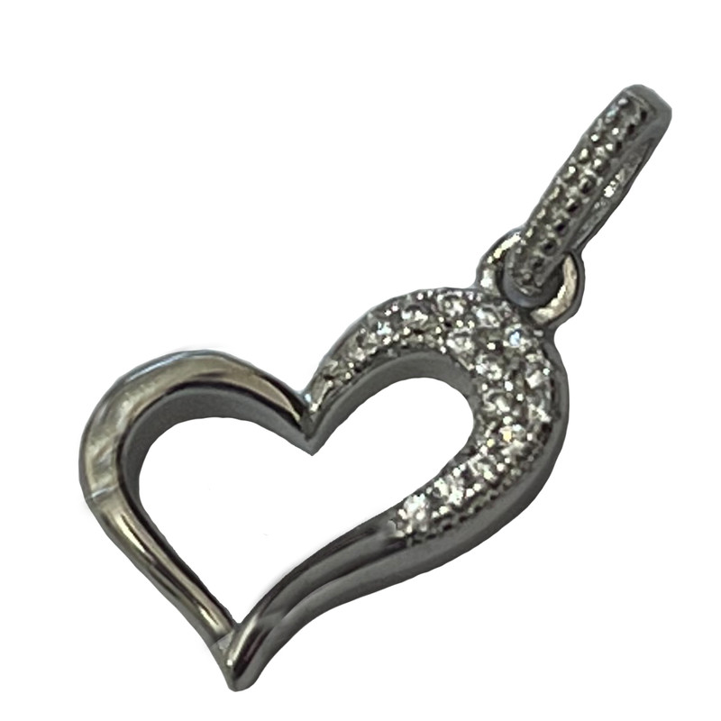 آویز گردنبند نقره زنانه مدل قلب