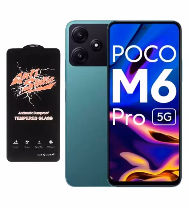 گوشی موبایل شیائومی مدل پوکو 5G M6 Pro ظرفیت 512 گیگابایت رم 12 گیگابایت به همراه محافظ تمام صفحه (گلس) آنتی استاتیک
