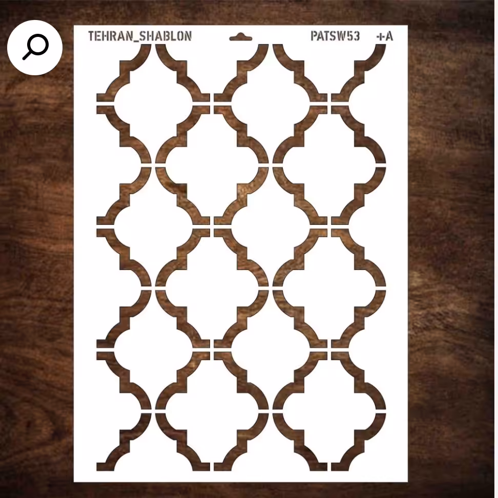 شابلون پتینه طلق آلمانی کد 53 سایز 40 در 30