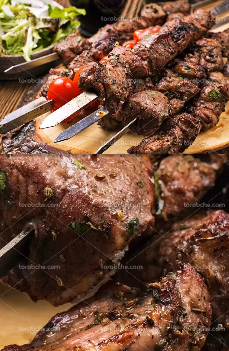 عکس کباب چنجه با گوجه | گرافیک با طعم تربچه