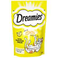 غذای تشویقی گربه دریمیز طعم پنیر وزن 60 گرم Cat Treat Dreamies Cheese