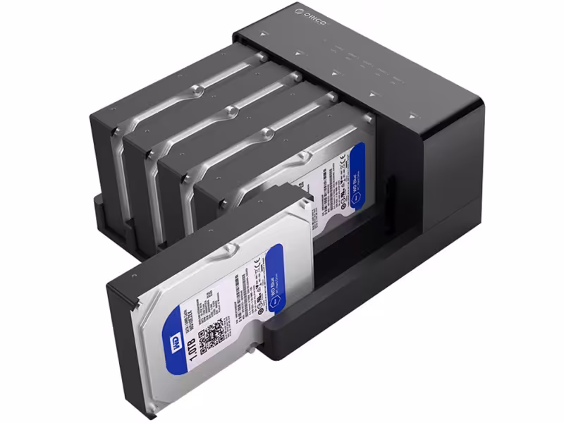 باکس هارد اینترنال به اکسترنال اوریکو Orico 6558US3-C 2.5/3.5inch Hard Drive Enclosure with Duplicator