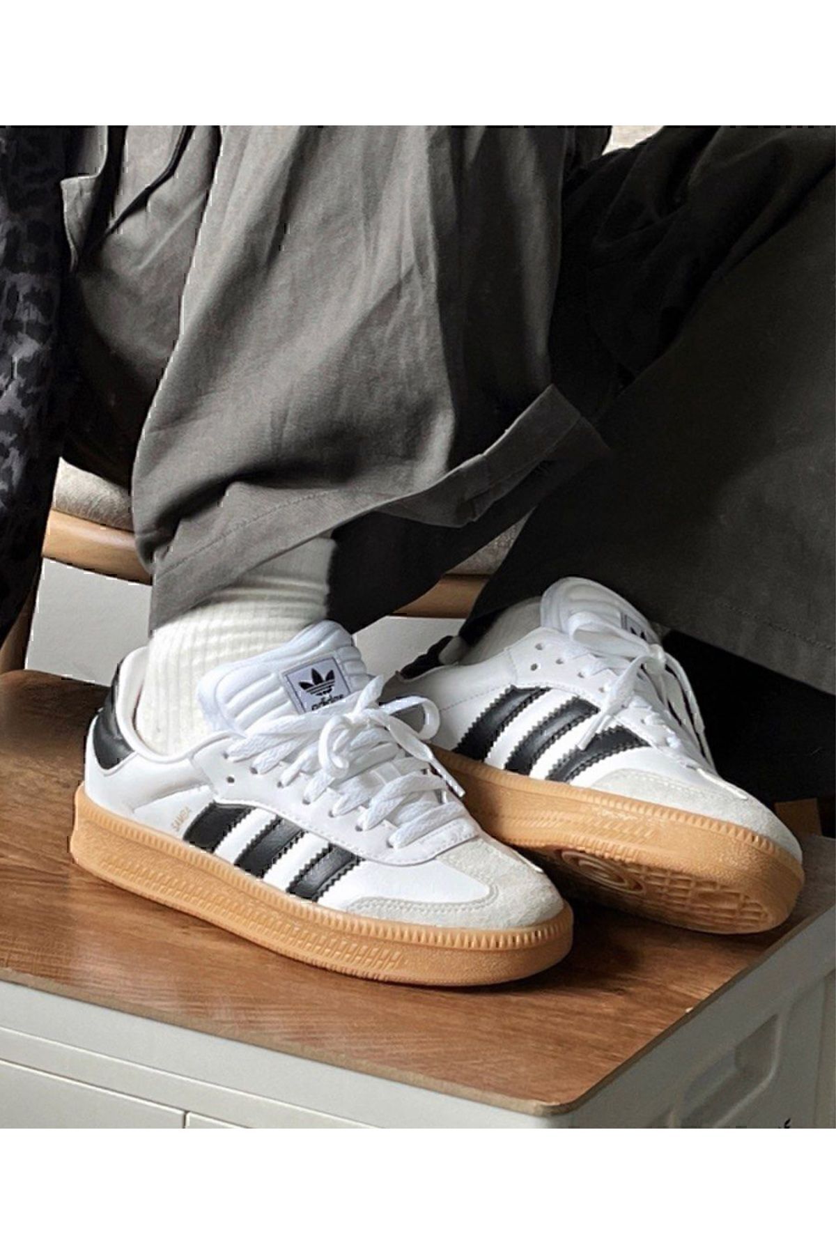 اسنیکر سفید مردانه و زنانه کفش ورزشی سامبا XLG اورجینال adidas