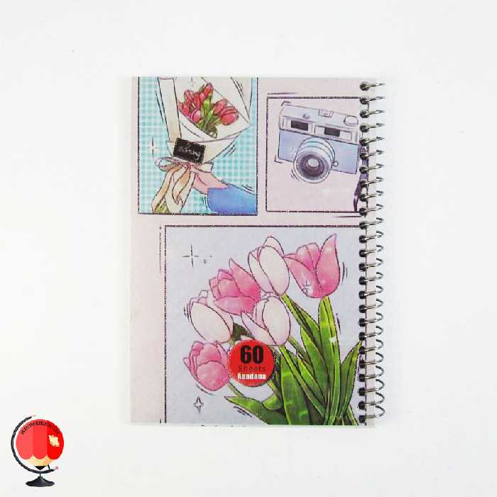 دفتر یادداشت سیمی 1/8 طرح عکس آپادانا