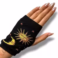 دستکش ماه و خورشید نخ پنبه فری سایز