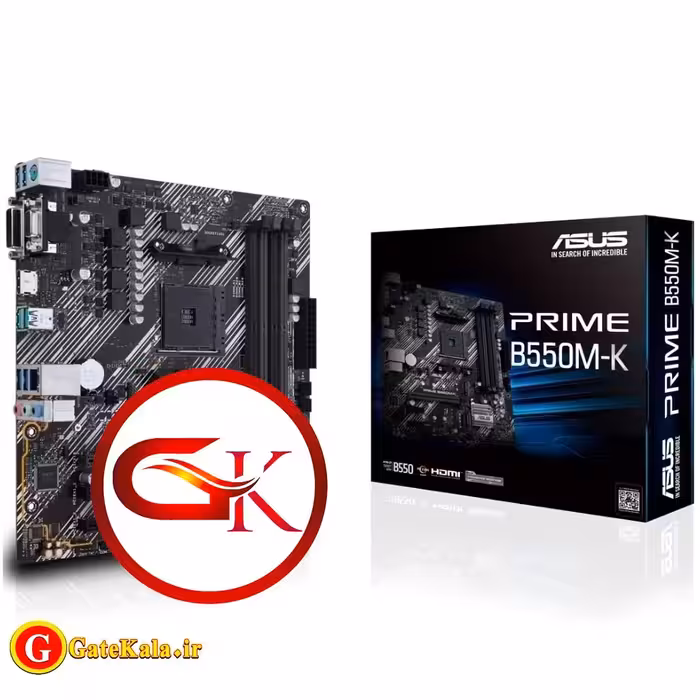 قیمت و مشخصات مادربرد Asus PRIME B550M-K با پشتیبانی از سوکت AM4