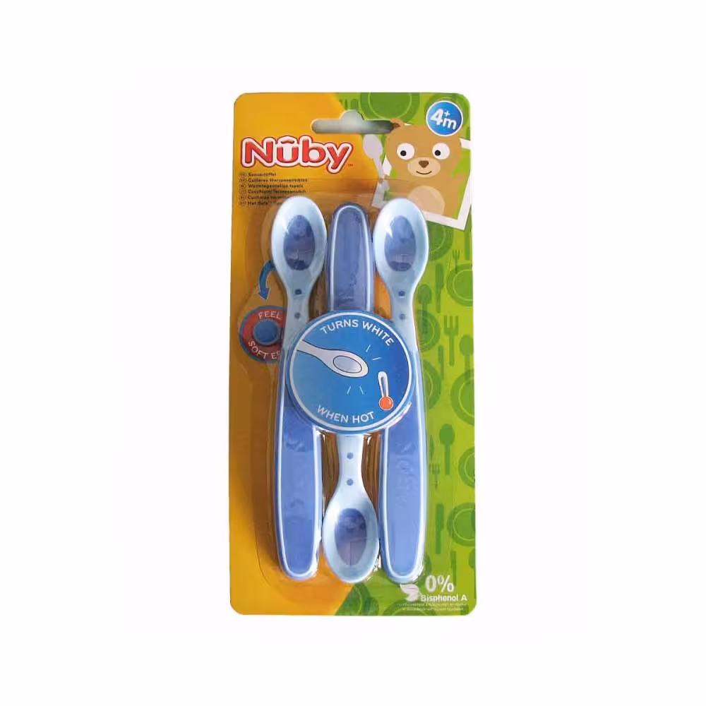 قاشق حرارتی نابی Nuby بسته سه عددی