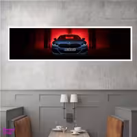 تابلو بکلیت طرح اتومبیل ماشین بی ام دبلیو BMW مدل کشیده W-7834