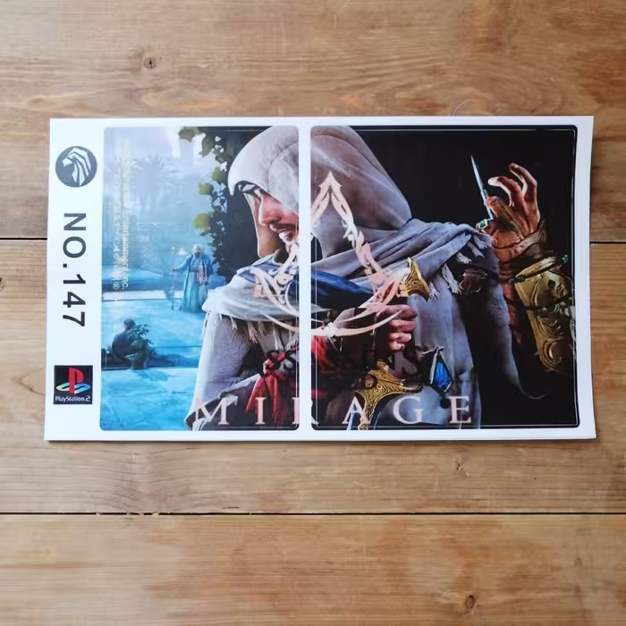 برچسب کنسول بازی پلی استیشن2 ps2 اساسین کرید میراج assassin creed mirage 147 برای playstation2 
