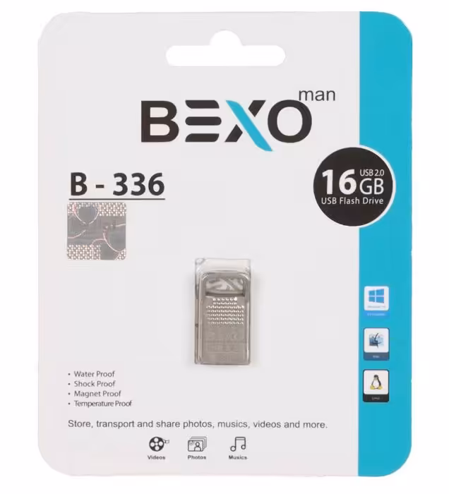 فلش مموری بکسو مدل B-336 USB 2.0 ظرفیت 16 گیگابایت