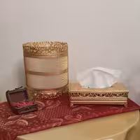 سطل و دستمال فلزی