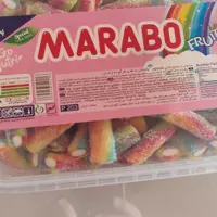 پاستیل مارابو داری طعمی خوشمزه وزن با بسته بندی 900 وزن خالص 800گرم