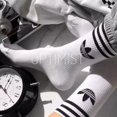 جوراب ساقدار آدیداس نخ پنبه فری سایز