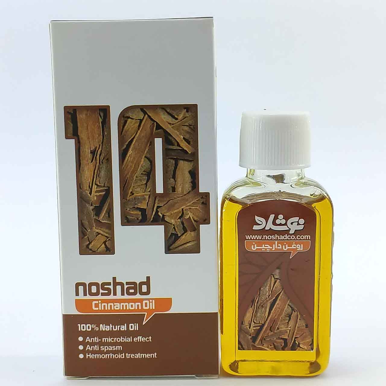 روغن دارچین نوشاد مدل شماره 14 حجم 37 میلی لیتر