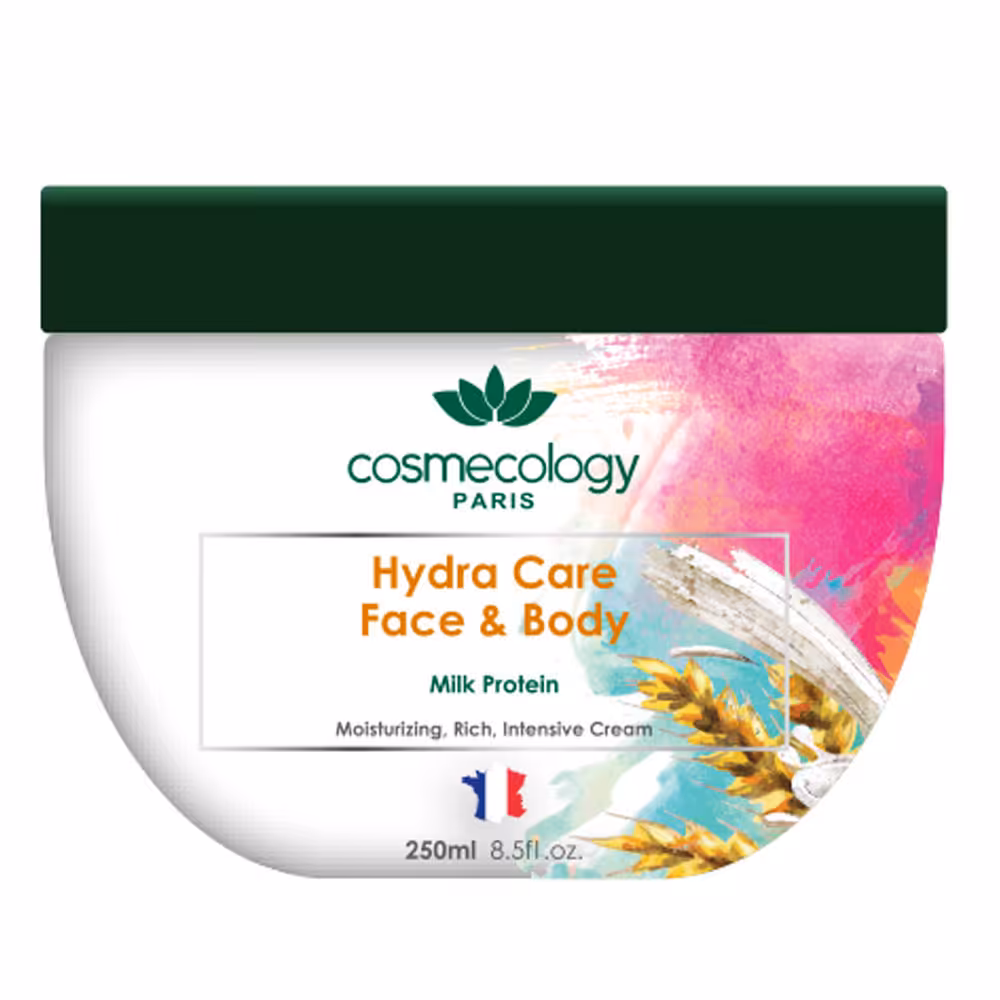 کرم مرطوب کننده پوست صورت و بدن کاسمکولوژی حاوی پروتئین شیر حجم 250 میل (142192)