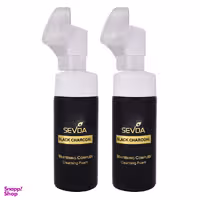 فوم شستشو صورت سودا (Sevda) مدل Black Charcoal حجم 150 میلی‌لیتر مجموعه 2 عددی