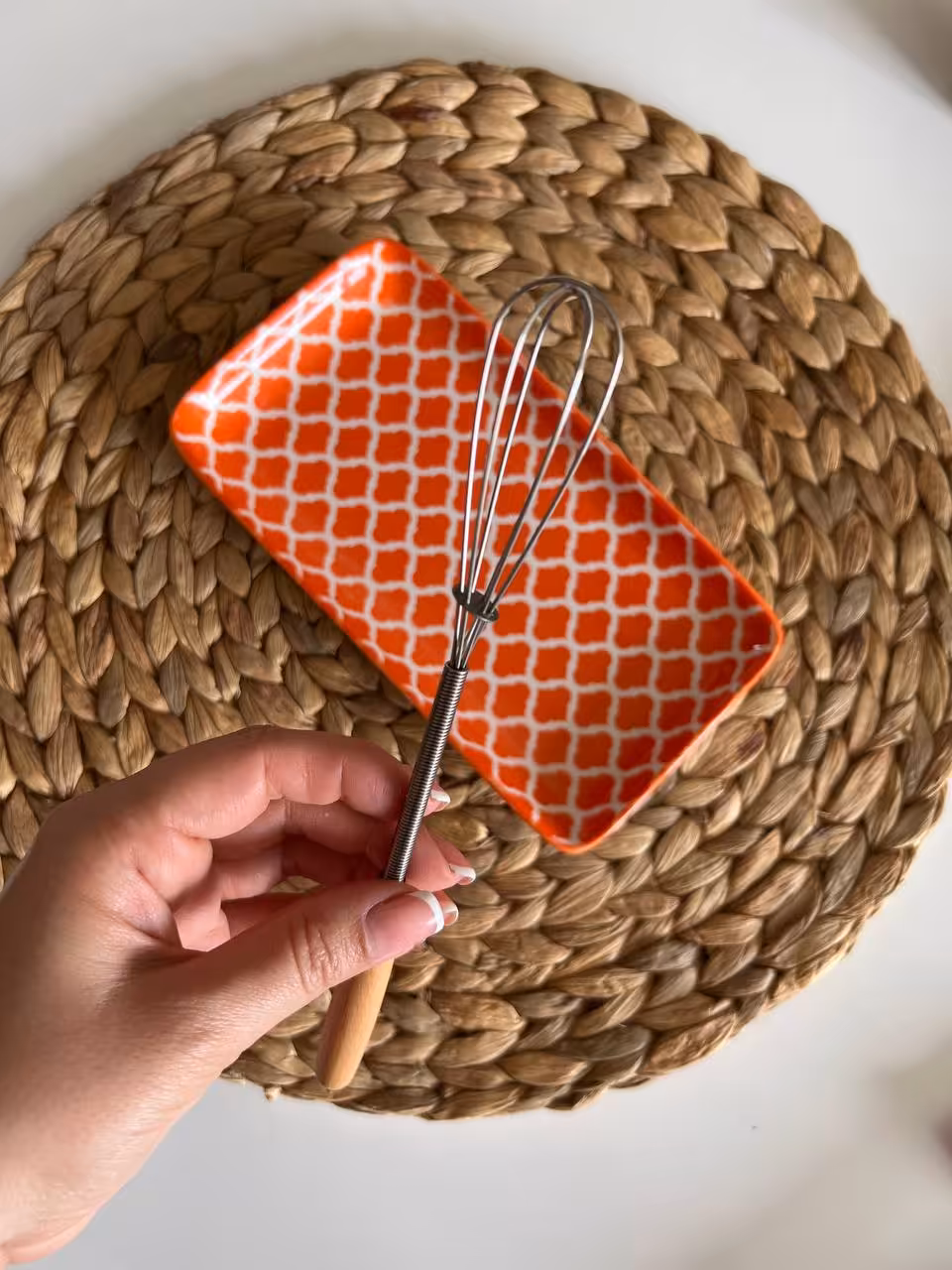 همزن کافی دسته چوبی