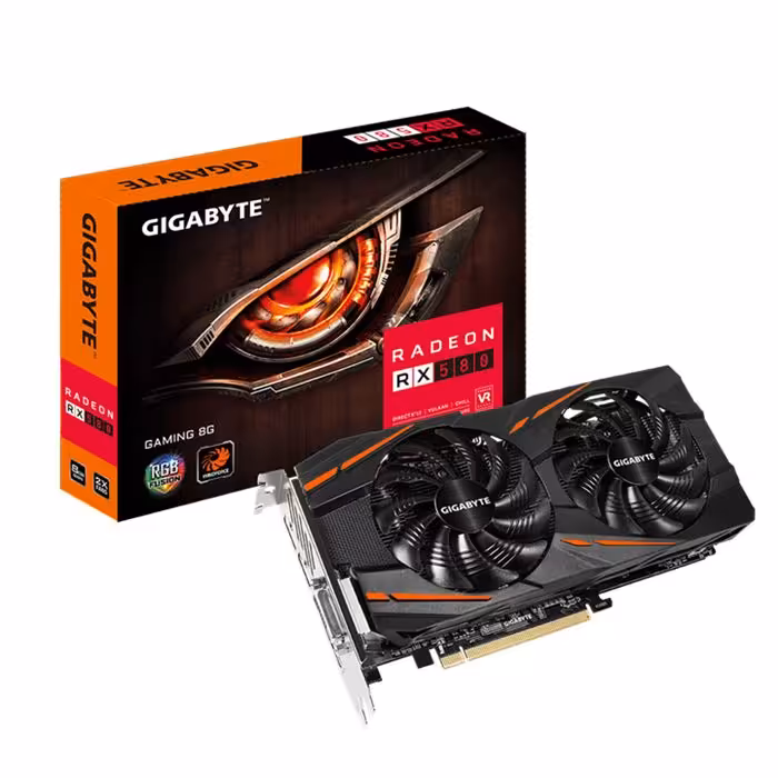 VGA: Gigabyte RX 580 OC Gaming WF 2X 8GB