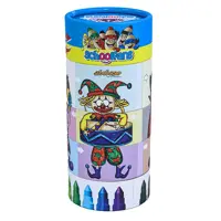 ماژیک 12 رنگ استوانه ای پازلی اسکول فنس 92412 SCHOOL FANS