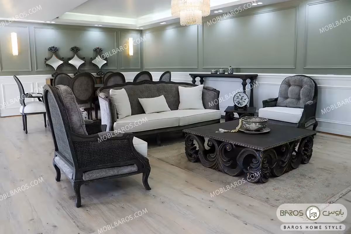 سرویس مبلمان راشل و روما   ناهارخوری و کنسول | آماده ارسال