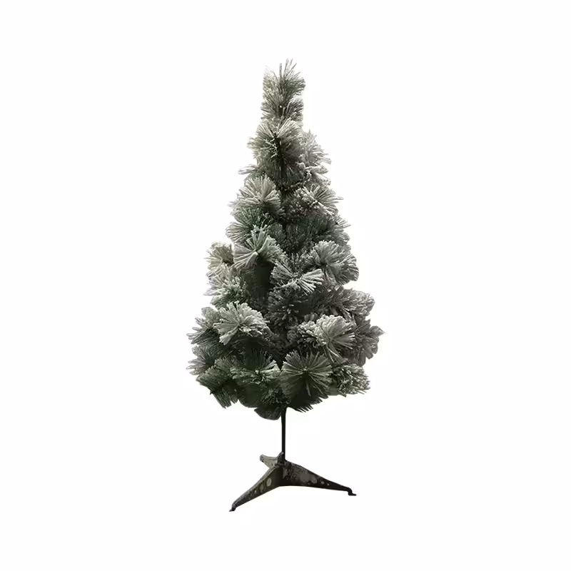 درخت کریسمس سوزنی برفی 90 سانتی متر  کد 14