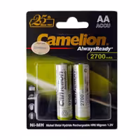 باتری قلمی قابل شارژ کملیون مدل AlwaysReady2700 بسته دو عددی