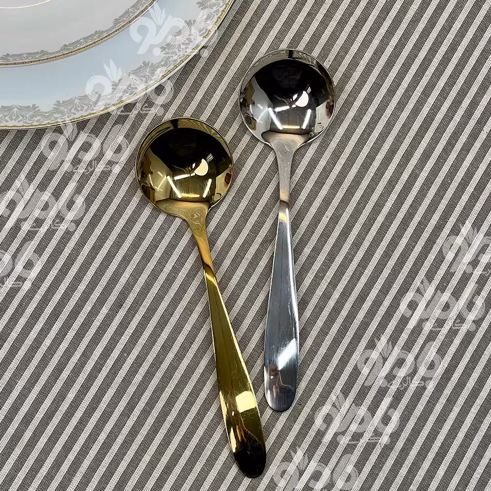 قاشق تک نیم گود استیل