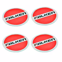 برچسب وسط رینگ خودرو طرح falken بسته چهار عددی