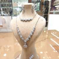 سرویس نقره مارسا آبکاری طلا، نگینها میکرو و بدون ریزش