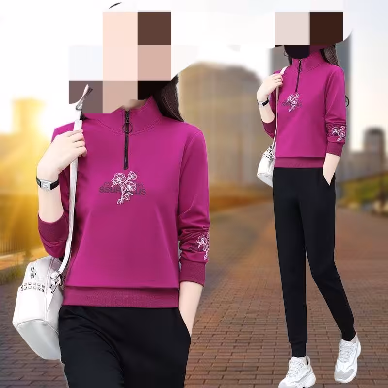 ست اسپورت پاییزه سویشرت و شلوار خارجی