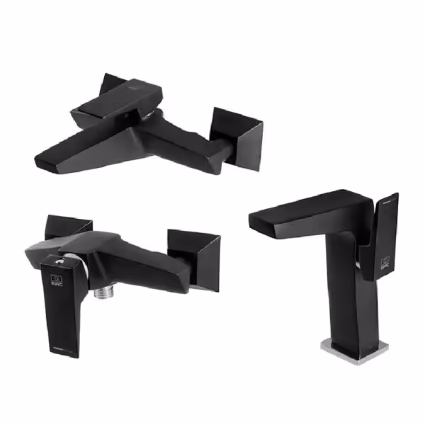 ست شیرآلات kwc مدل کواترو مشکی