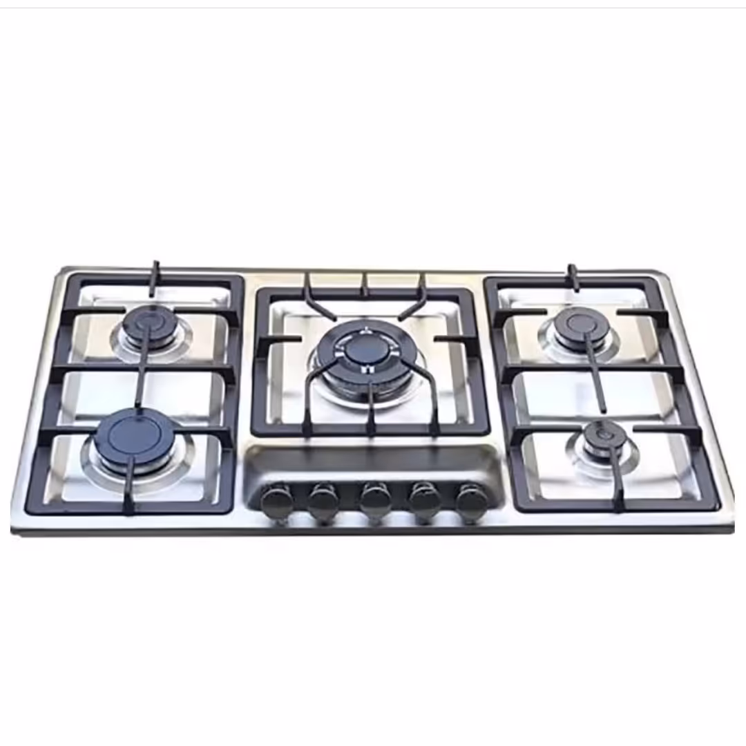 گاز رومیزی توکار استیل باترموکوپل و با فندک سرخود الکتریکی 