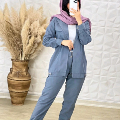 مانتو شلوار زنانه میکرو مدل ست راحیل