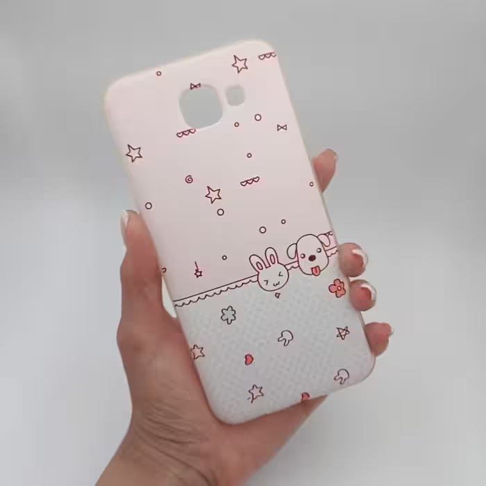 قاب گوشی A8 2016 (A810) سامسونگ ژله ای طرح کارتونی سگ و گربه کد 32850