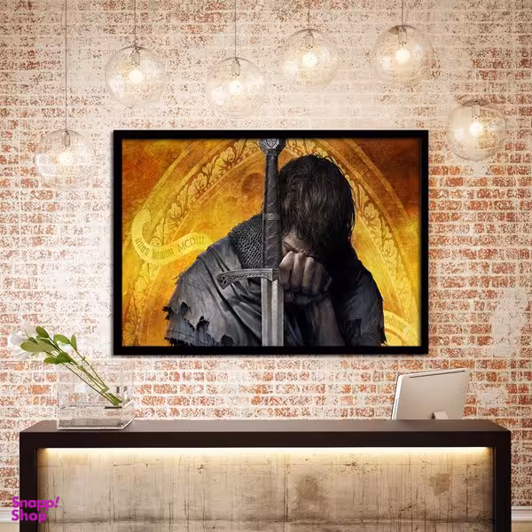 تابلو نوری بکلیت مدل طرح بازی گیم نت Kingdom come مدل چراغدار B-s1419