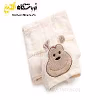 حوله پالتویی کودک سلین طرح میمون کرم روشن سایز 10-11