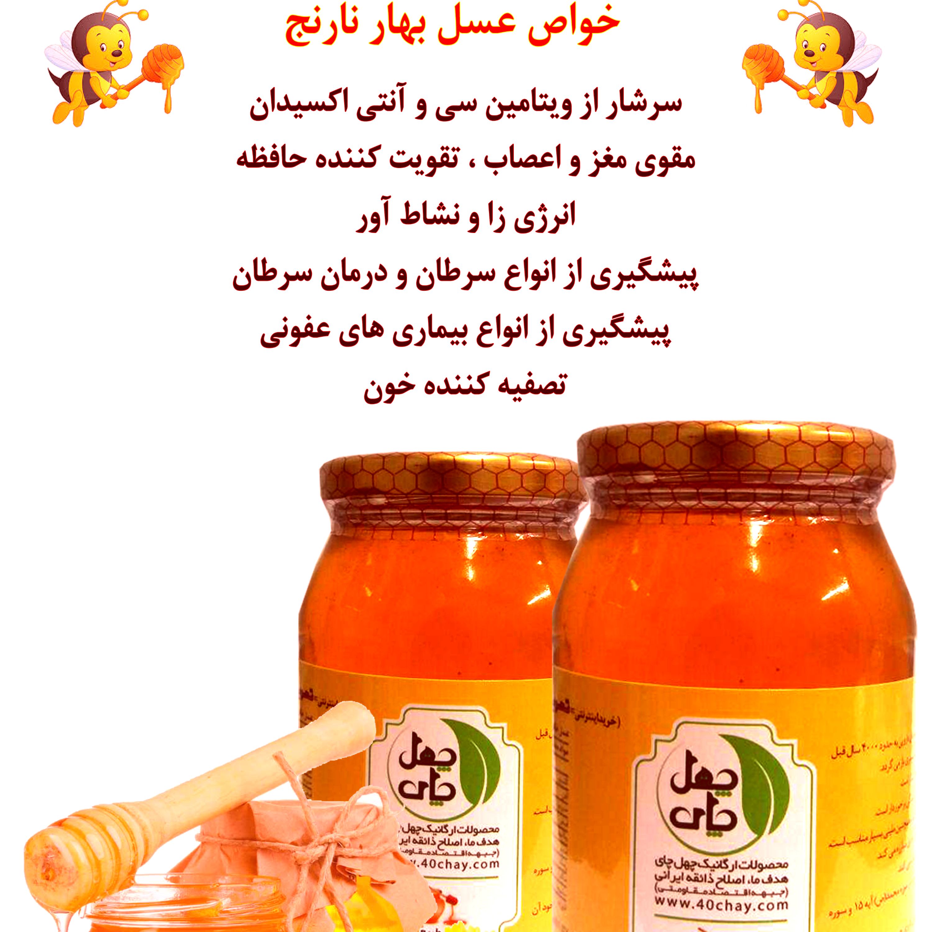 عسل بهارنارنج اصل (1 کیلویی)