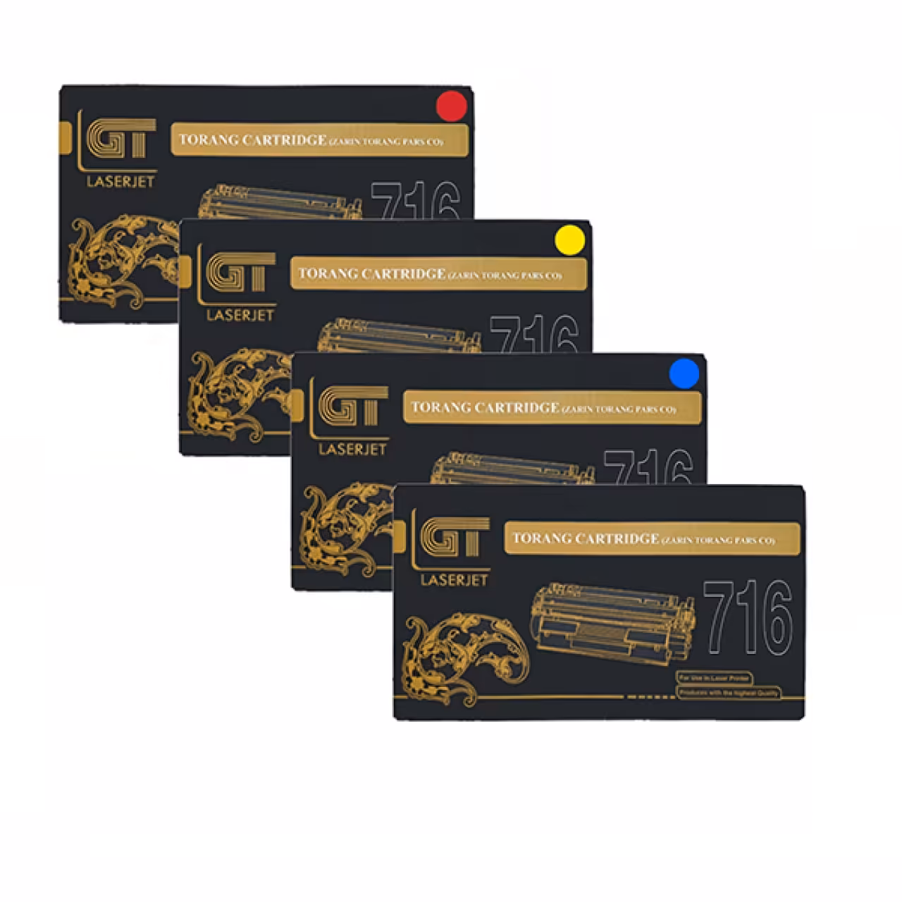 کارتریج تونر جی تی مدل 716 مجموعه 4 عددی