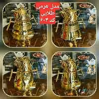 کتری قوری استیل طلایی هرمی برند راد 
