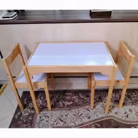 میز تحریر نوجوان با دو صندلی، میز مطالعه، میز سرگرمی، نهار خوری و..