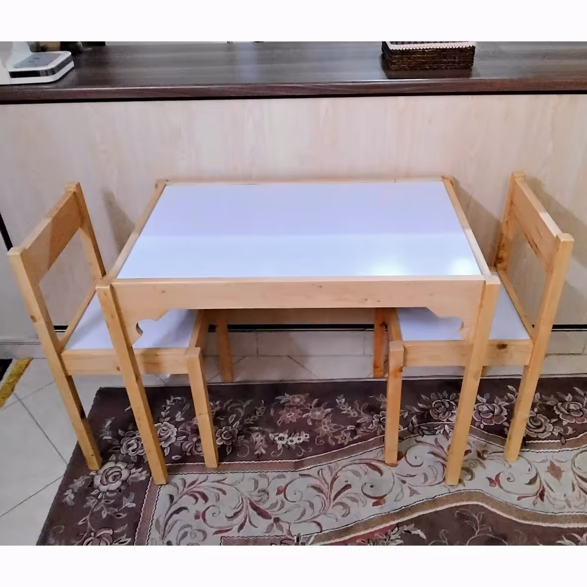 میز تحریر نوجوان با دو صندلی، میز مطالعه، میز سرگرمی، نهار خوری و..