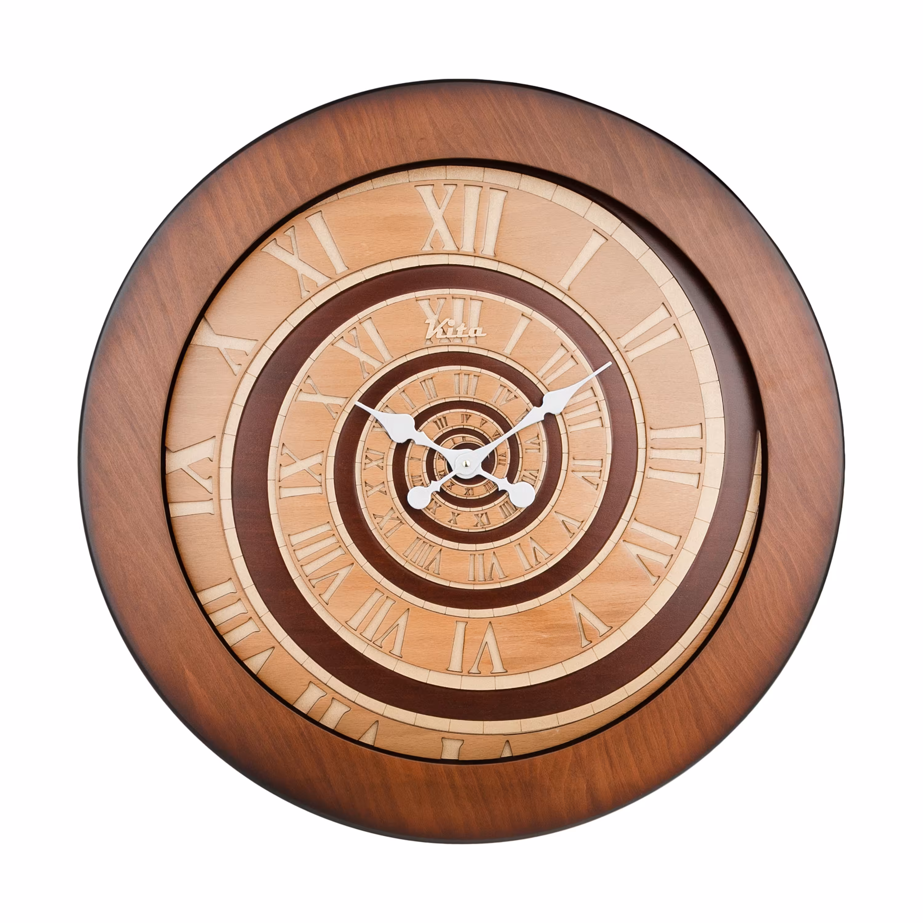 ساعت دیواری چوبی مدل کیتا رویال کد CKS 621-C60 - (قطر 60 cm)