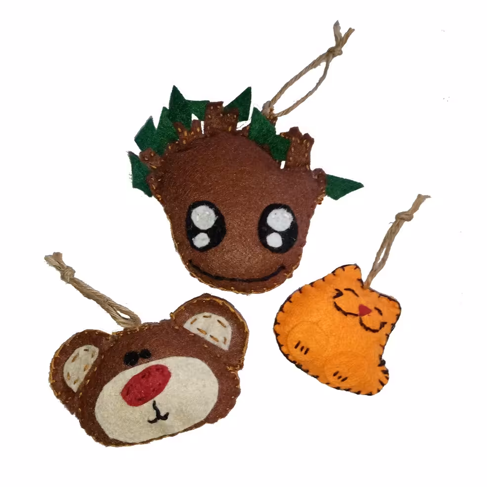 جاکلیدی و اویز نمدی