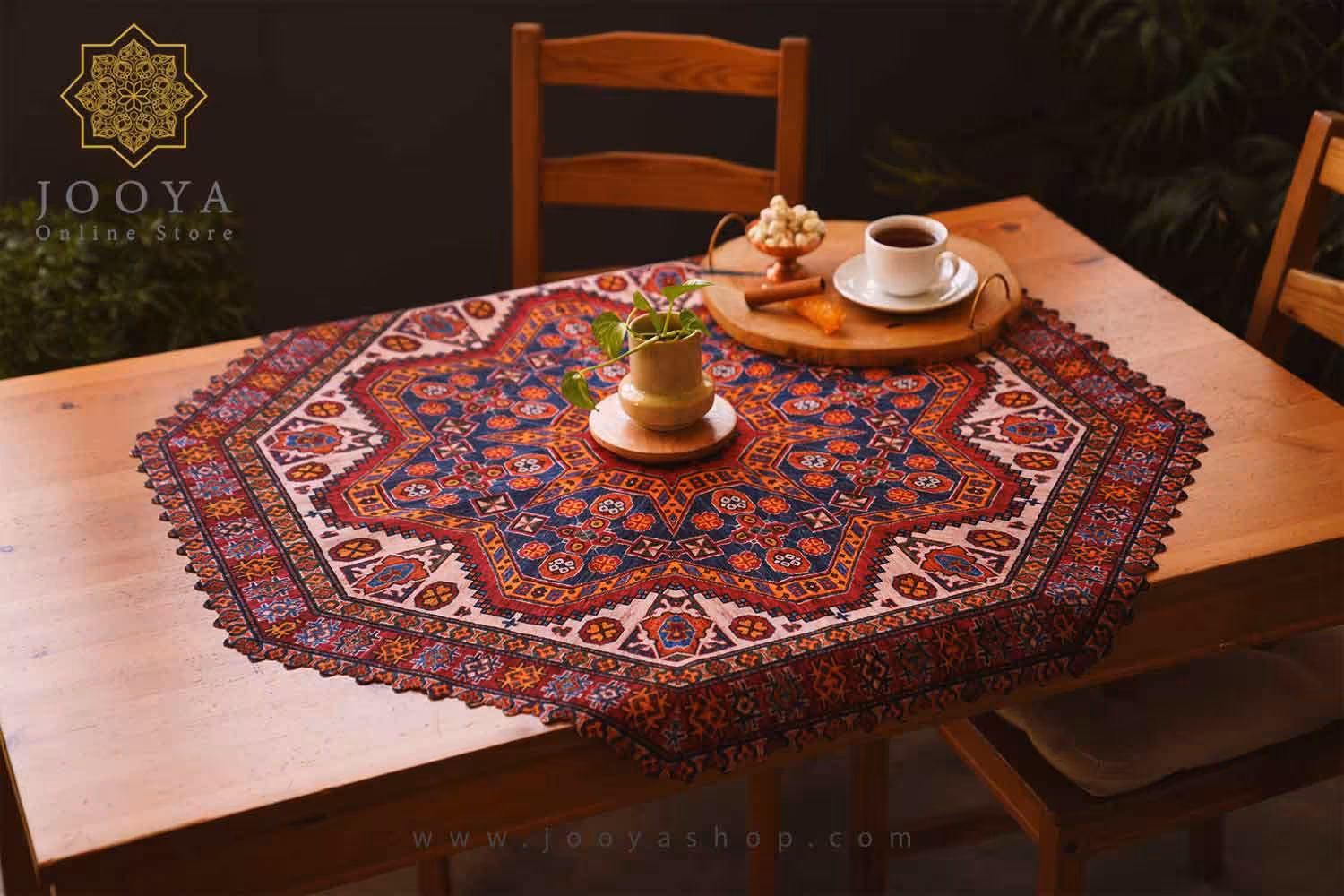 رومیزی 8 ضلعی 90 هنریتا