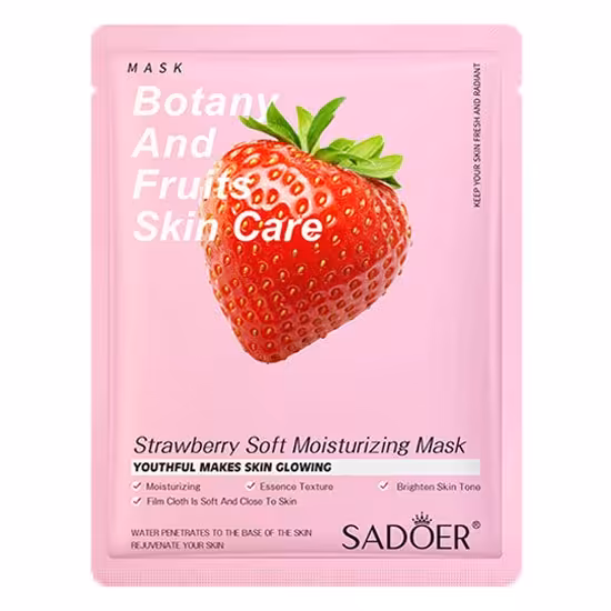 ماسک ورقه ای صورت توت فرنگی برند سادور 