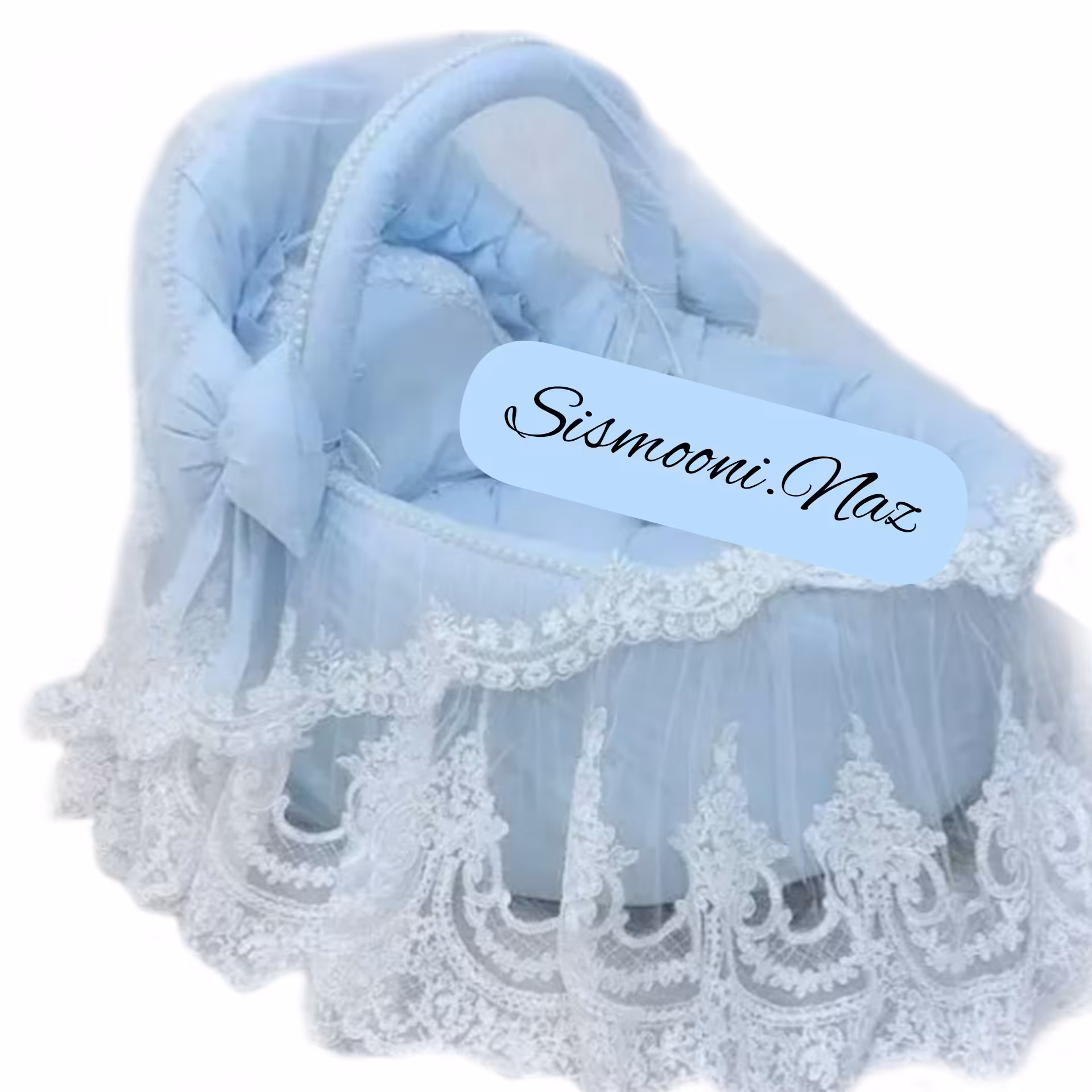 کریر نوزاد پرنسسی حصیری گهواره ای(ارسال با تیپاکس)