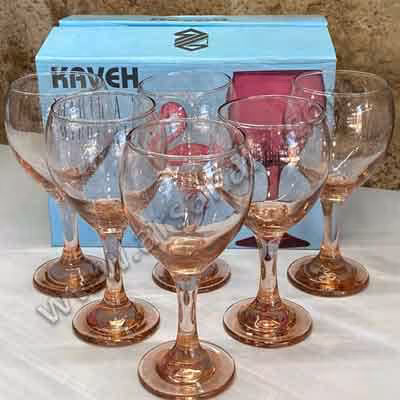 ست 6 عددی گیلاس شامپاینی Kaveh